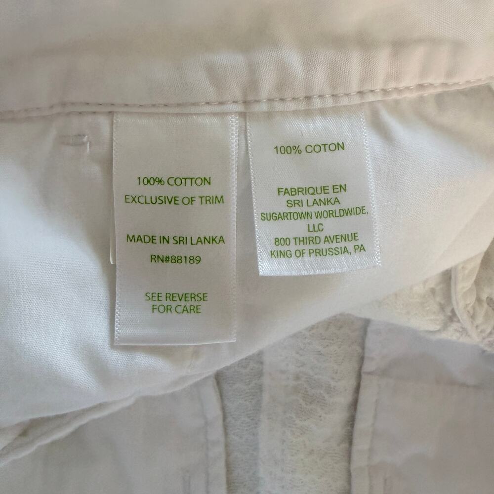 Lilly Pulitzer Women's Buttercup Scallop Hem Shorts White sz 8 - Picture 5 of 6